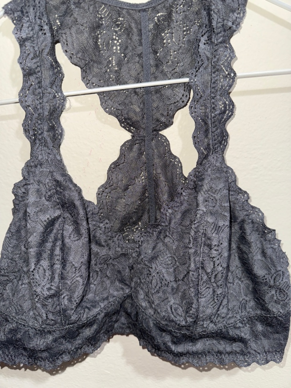 Felina Black Lace Racerback Bralette - Picture 3 of 3